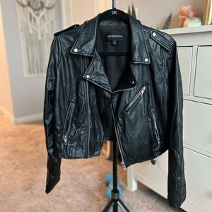 Who What Wear Faux Leather Jacket size L